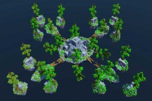 混乱的我的世界空岛