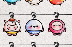 清明蛋仔派对绘画怎么画