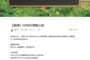 王者荣耀玩家注意：12月6日游戏停服一天，如何应对影响并安排个人计划？