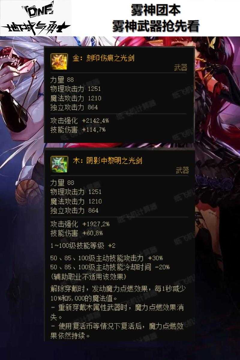 DNF圣物武器属性大全:最新圣物武器属性详解与获取攻略