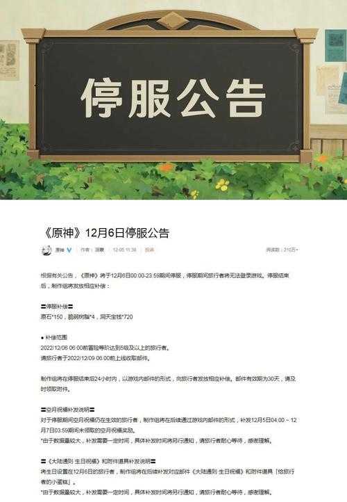 王者荣耀玩家注意:12月6日游戏停服一天,如何应对影响并安排个人计划?