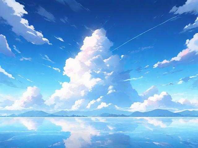 清空万里无云 碧空如洗映美景